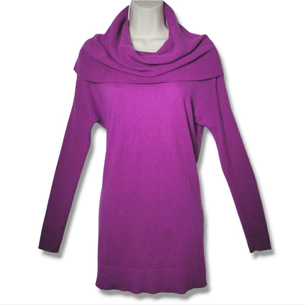 Caslon 3-in-1 Fuchsia Oversized Collar Tunic Sweater